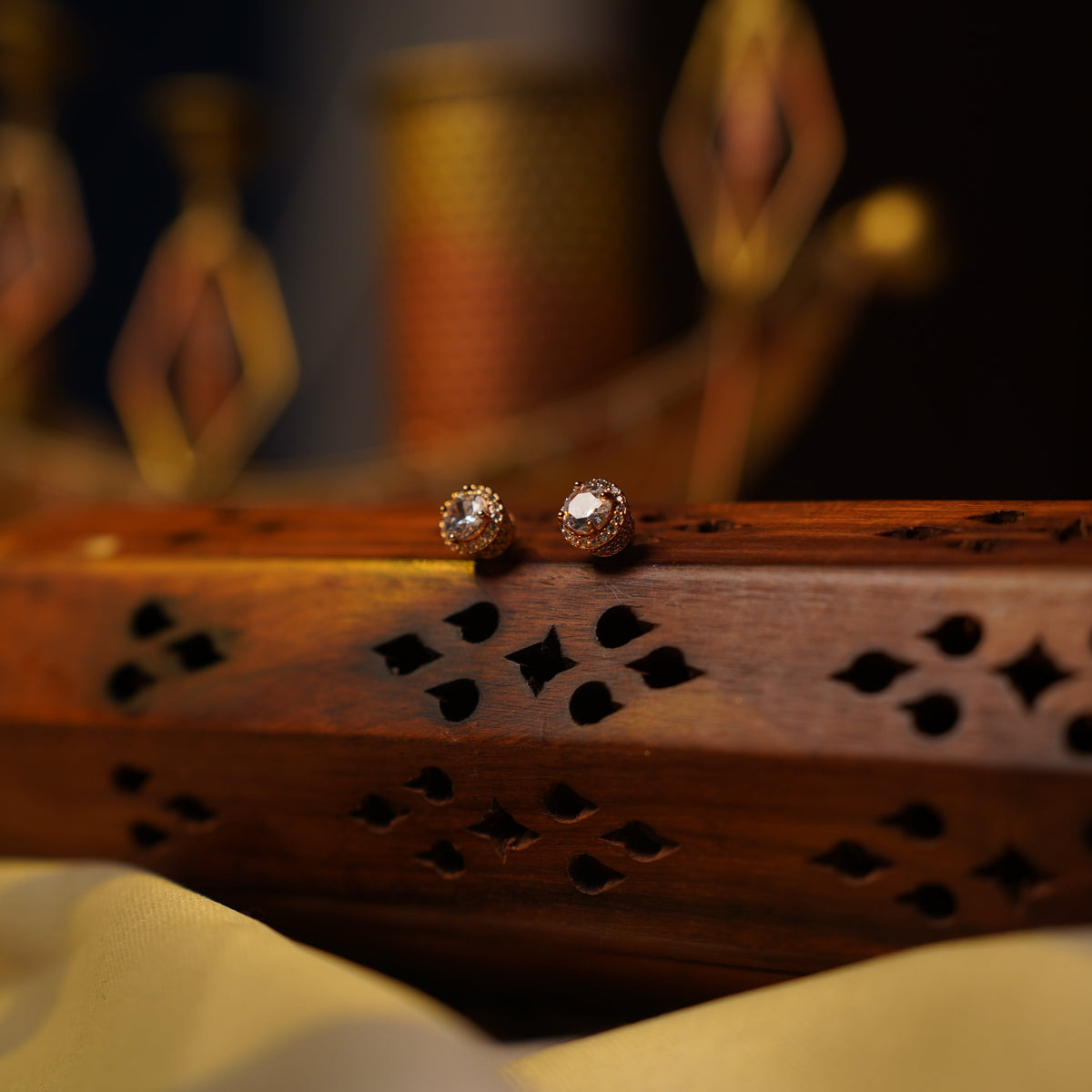 Diamond Solitaire Earring