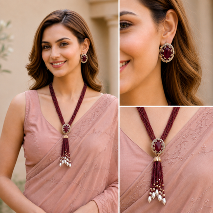Laal Virasat Necklace Set