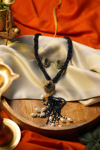 Royal Neelam Necklace Set