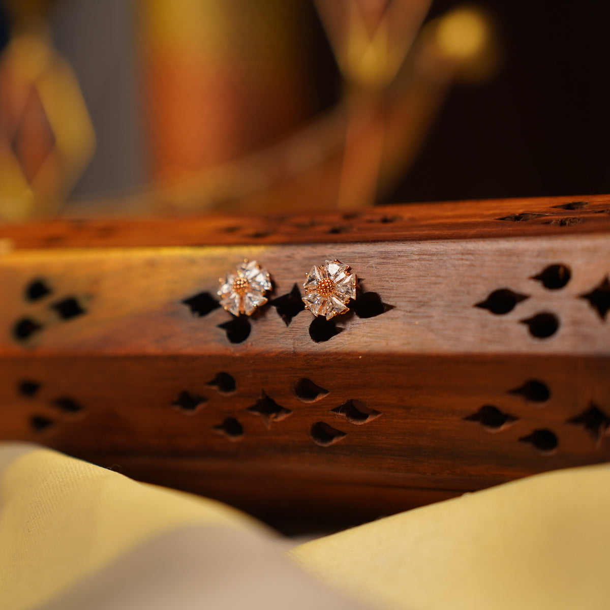 Crystal Flora Earring