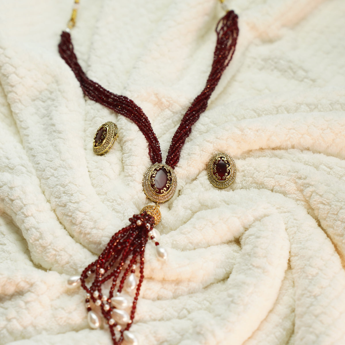 Ruby Riwaayat Necklace Set