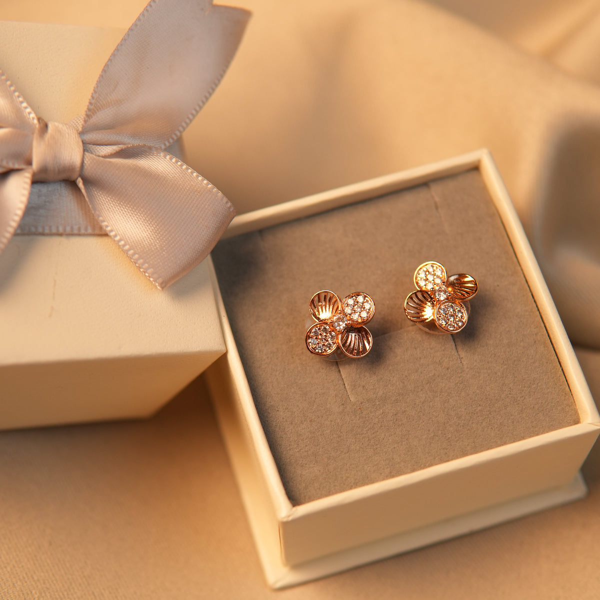 Golden Petal Earring