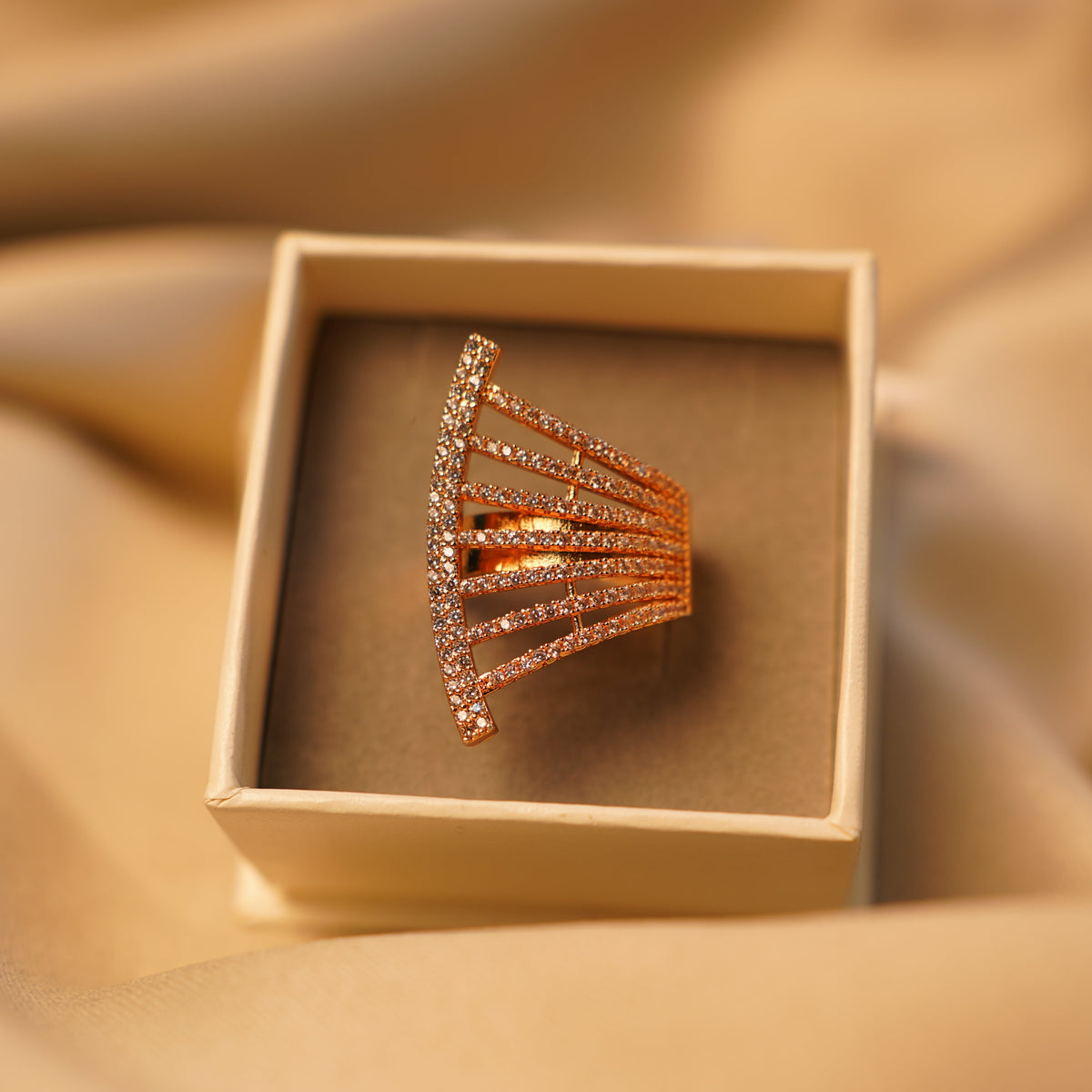 Aurelia Cascade Ring