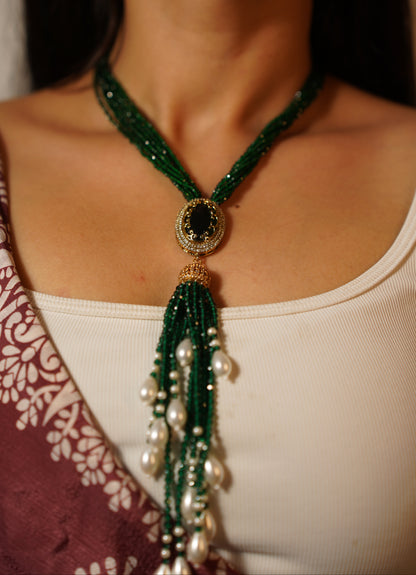 Shahi Panna Necklace Set