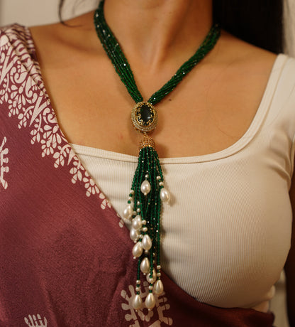 Shahi Panna Necklace Set